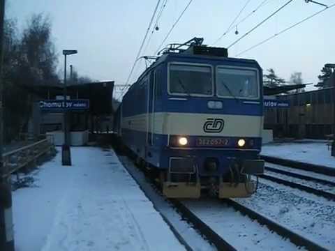 Odjezd vlaku R 440 Excelsior (ČD 362.057) - Chomutov město, 8. 12. 2012