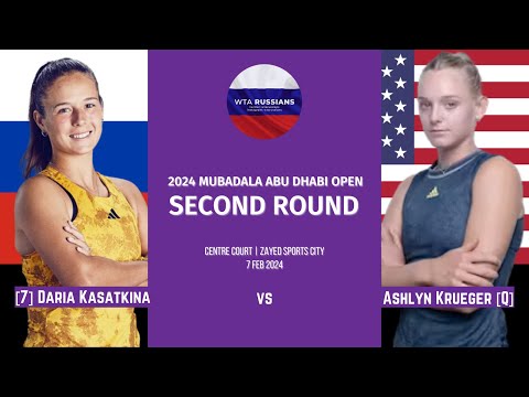 2024 Abu Dhabi Open — Daria Kasatkina vs Ashlyn Krueger
