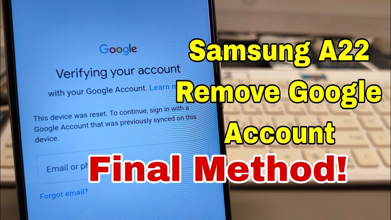 Samsung Galaxy A22 (SM-A225F), Remove Google Account, Bypass FRP. Unlocktool.