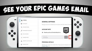 How To See Your Epic Games Email on Nintendo Switch EASY!