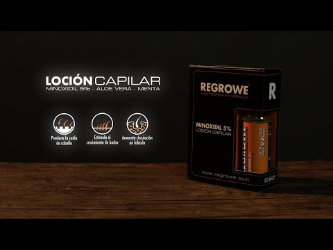 thumbnail video image 2 of Loción Capilar Regrowe 5% Regrowe Regrowe 1 Loción, 2 of 4