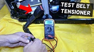HOW TO TEST SEAT BELT PRETENSIONER TENSIONER ON BMW