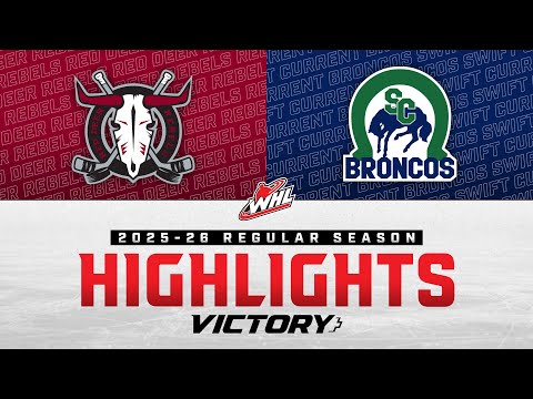 Red Deer Rebels at Swift Current Broncos 10/22 | WHL Highlights 2025-26