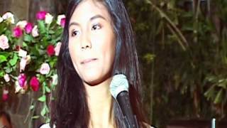 Marge Gamboa sings I always love you at her sister wedding reception
