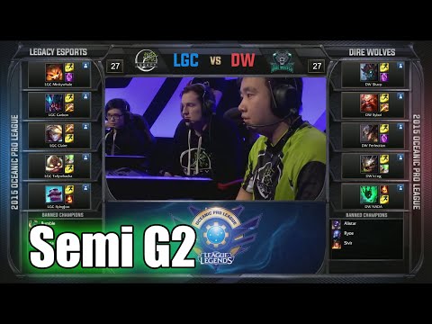 Dire Wolves vs Legacy | Game 2 Semi Finals OPL Summer 2015 Split 2 Playoffs | DW vs LGC G2