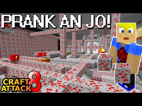 SparkofPhoenix -  PRANK!  He will NEVER need Redstone AGAIN... & Timelapse - Minecraft Craft Attack 8 #162