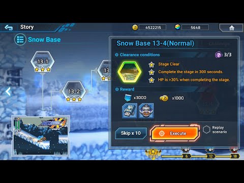 ROCKMAN X DIVE OFFLINE : Snow Base 13-4 (Normal) Deep Element Hidden