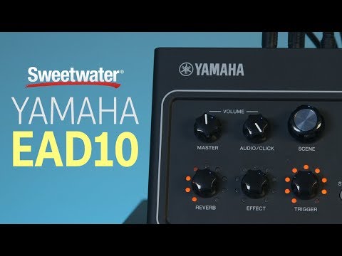 Yamaha EAD10 Drum Module with Mic and Trigger Pickup Demo