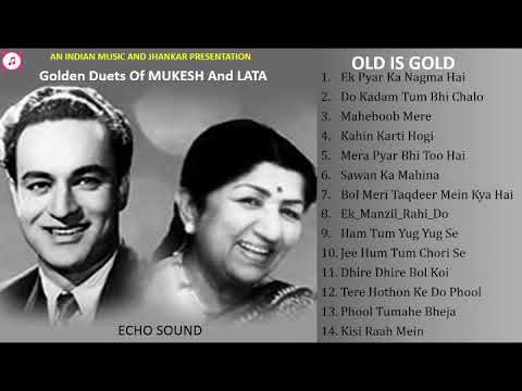 Golden Duets Of Mukesh And Lata   Old Is Gold  |MUKESH |LATHA JI