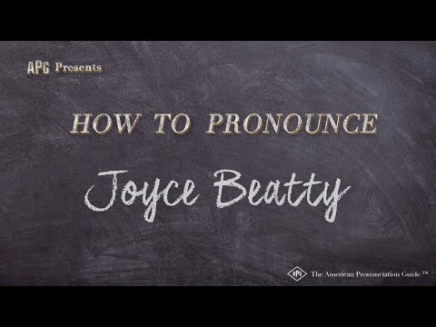 How to Pronounce Joyce Beatty (Real Life Examples!)