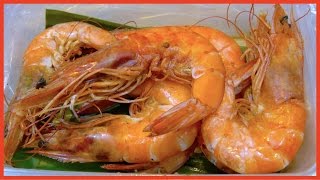 How She Makes Salted Shrimp King Prawns Casseroled - Street Food Take Home