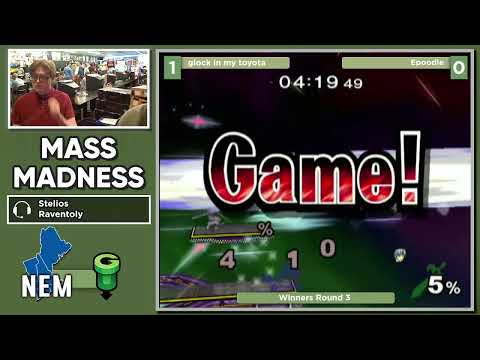 Mass Madness 40 SSBM - glock in my toyota (Mr. G&W) vs. Epoodle (Marth) - Melee WR3