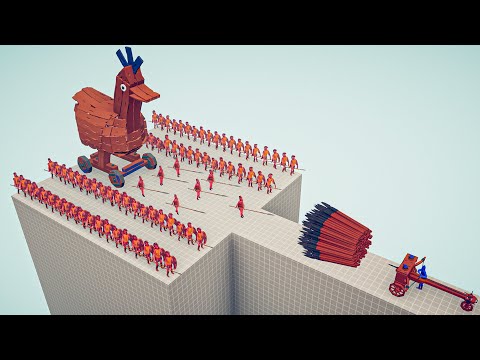 SPARTAN ARMY + TROJAN vs EVERY GOD - Totally Accurate Battle Simulator TABS