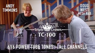 Video thumbnail for MESA/Boogie TC-100™ – Andy Timmons & Doug West – 6V6 Power Tube Tones – All Channels by MESA/Boogie