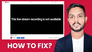 This live Stream recording is not available Problem on YouTube | live stream not showing