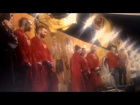 Daniel Cronin at Fred Brophys boxing tent