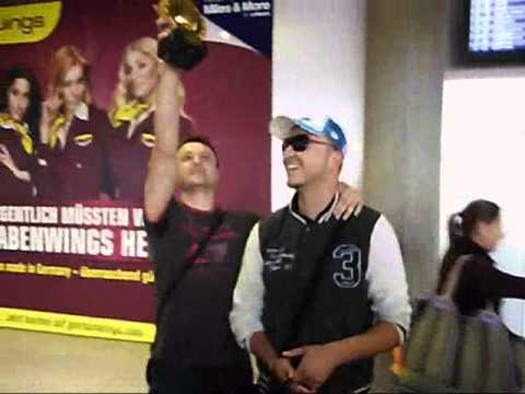 Taz Soldo after Melodije Mostara - arrival airport Stuttgart