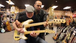 Mark & Nick playing our Fender Custom Shop Telecaster Bass Doubleneck