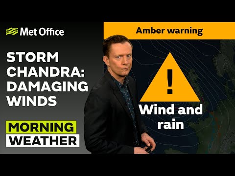 27/01/2026 - Heavy wind and rain - Morning Weather Forecast UK – Met Office Weather