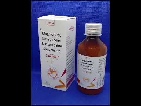 Simotune Syrup (Magaldrate 540 mg Simethicone 50 mg Oxetacaine 10 mg Suspension)