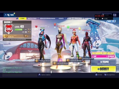 Welches Level Fur Maximalen Luchs Zenit Skin Fortnite Battle - fortnite level 62 rt luchs skin max abo zocken heute 300k xp