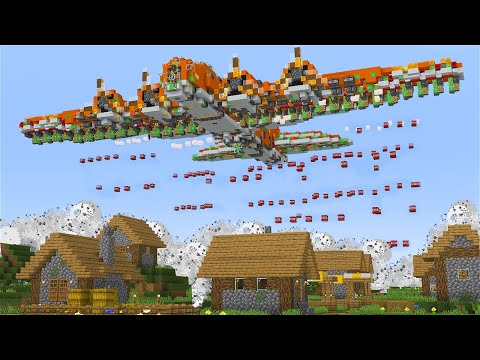 I Built a Minecraft Bomber Plane...