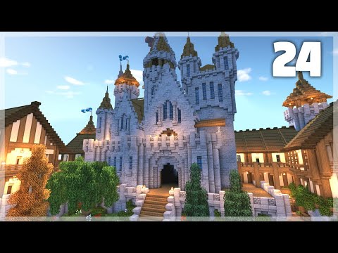 BlueNerd - Minecraft: How to Build a Medieval Castle | Huge Medieval Castle Tutorial - Part 24