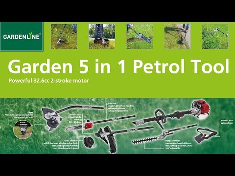 Quick Start Guide - ALDI Gardenline 5 in 1 Petrol Multi Tool