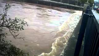 River Strule flood Omagh County Tyrone