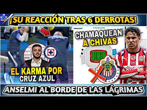 "SU REACCION LO DICE TODO" ANSELMI AL BORDE DE LAGRIMAS - CRUZ AZUL MADRUGA A CHIVAS EN EL BOLETAJE
