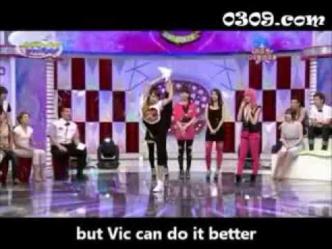 F(x) victoria vs Miss A Jia (flexibility challenge) Re-Upload Only