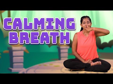 Calming Breathing Exercise for Kids | Single Nostril Breathing | Kids Yoga | Yoga Guppy