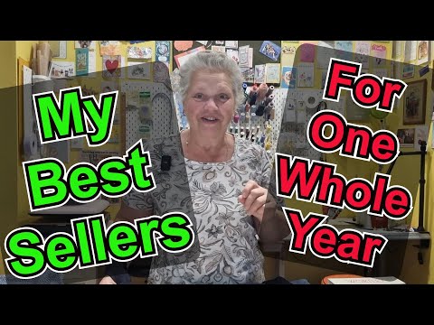 Top ten best sellers for one whole year. Sewing for a living.