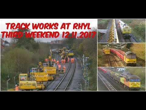 Rhyl 12.11.2017 - Colas Class 56 60 Kirov crane - engineering works