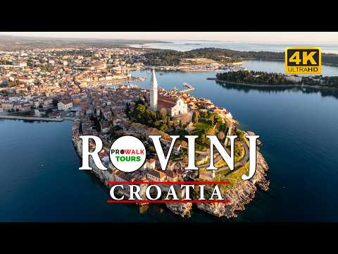 Rovinj, Croatia at Sunset: Evening Walking Tour | 4K60fps with Captions
