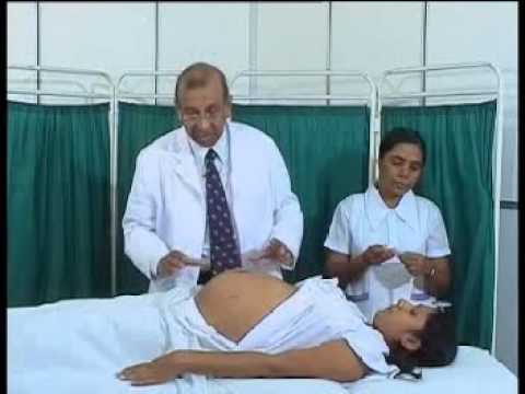 Examination of pregnant mother