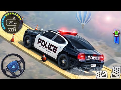 US Police Car Driving Stunts Racing 2023 - Impossible Ramp Car Simulator 3D - Android GamePlay #2