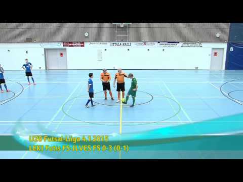 U20 Futsal-Liiga FC Kemi ja LeKi FS-Ilves FS kooste 4.1.2015 Iittala-halli