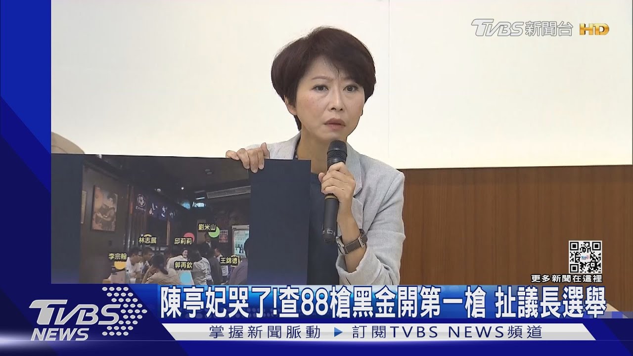 陳亭妃哭了!查88槍黑金開第一槍 扯台南正副議長選舉