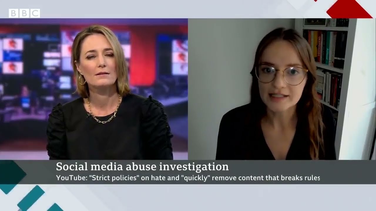ISD's Chloe Colliver speaks to BBC News about online abuse ...