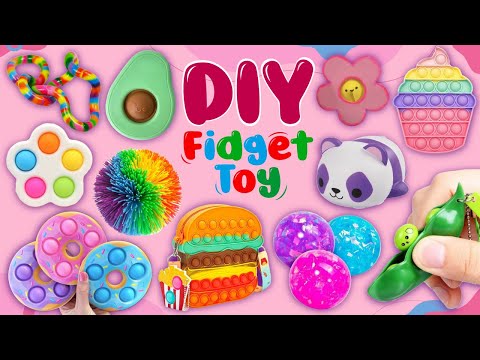 15 DIY Fantastic Fidget Toy Ideas - Handmade Stress Toys - Viral TikTok Fidget Videos - POP IT!