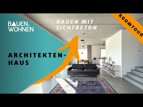 Haus bauen: Architektenhaus - Bauen mit Sichtbeton