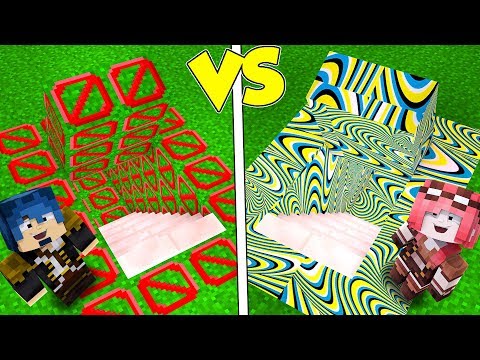 Minecraft ITA - PASSAGGIO SEGRETO INVISIBILE VS ILLUSIONE OTTICA