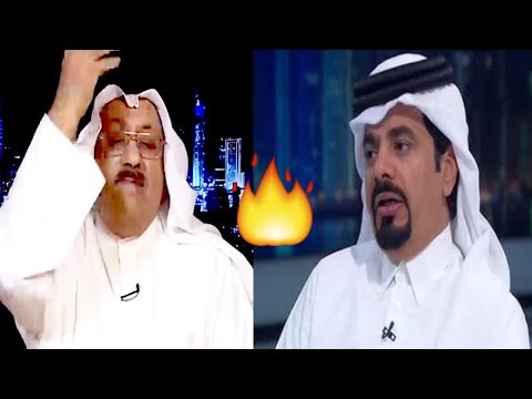 عايد المناع يغسل شراع القطري عبدالله العذبة ويحرج قناة الجزيرة