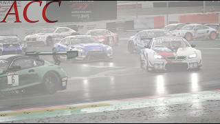 [ACC] リアルな映像を目指した設定で雨のレース