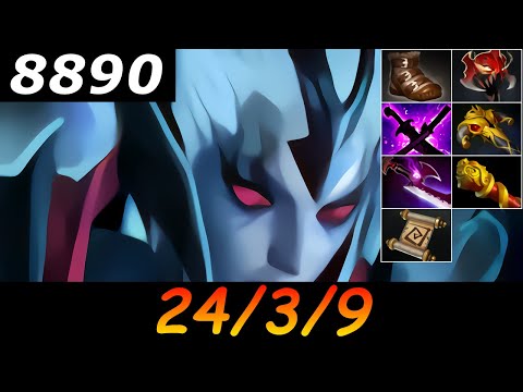 Dota 2 Vengeful Spirit 8890 MMR 24/3/9 (Kills/Deaths/Assists) Ranked Full Gameplay
