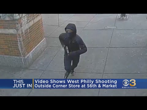 Philadelphia shooting: video shows suspect firing 13 shots