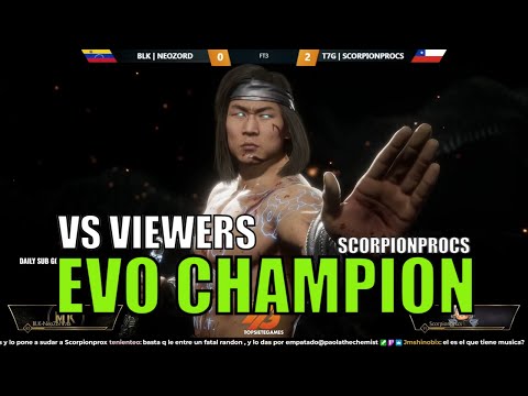 EVO CHAMPION VS VIEWERS FT3 - Scorpionprocs vs Seguidores - Mortal Kombat 11