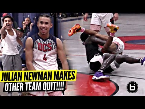 Julian Newman Gets Team SO HEATED They QUIT w/ 10 Minutes To GO!!!