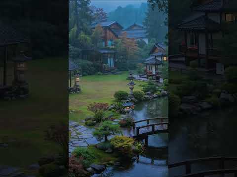 Japanese Forest Hotel in the Rain 🌧️ Relaxing Rain Sounds for Deep Sleep & Mind Relaxation #rain